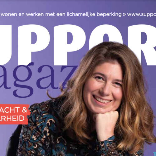 April op de cover van Support Magazine uit 2021